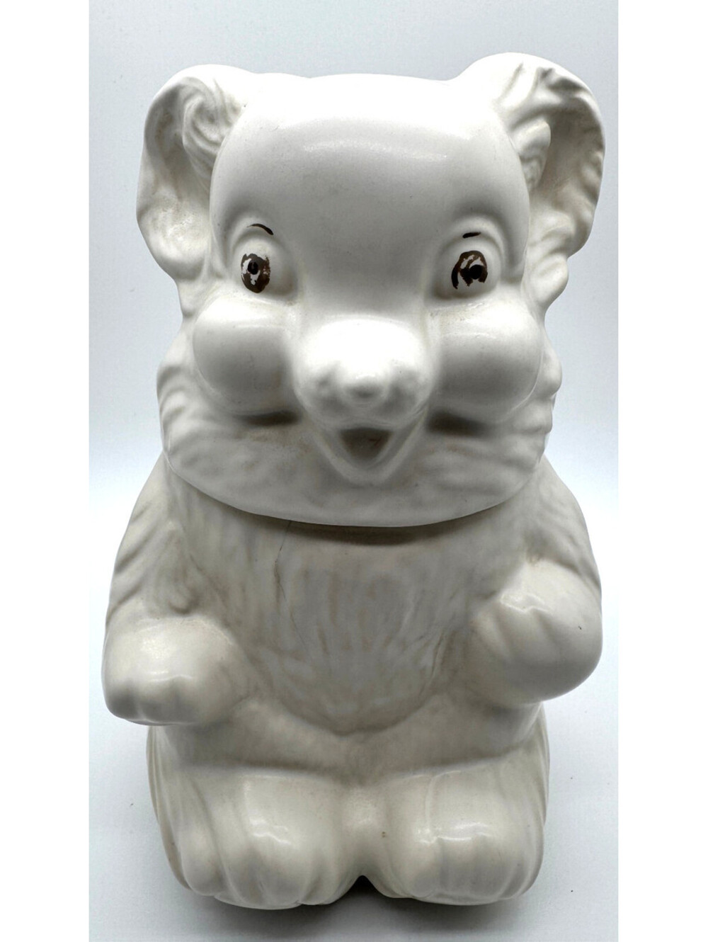 Vintage 1940s Royal Ware Teddy Bear Cookie Jar USA